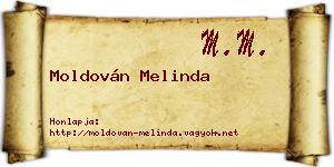 Moldován Melinda névjegykártya