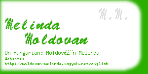 melinda moldovan business card